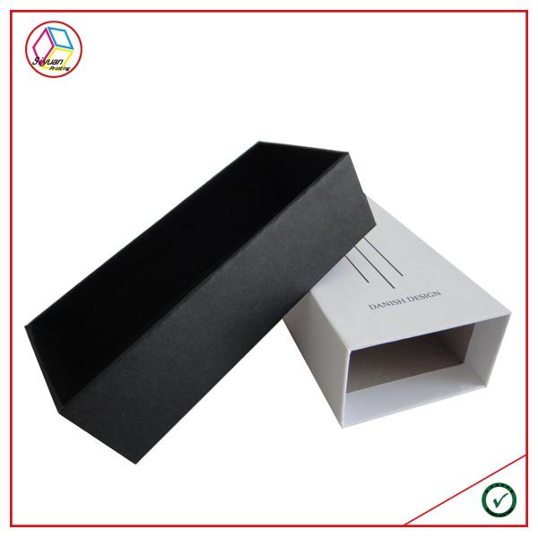 White Fancy Paper Gift Box Pen Packing Rectangular Sliding Box Matt Lamination