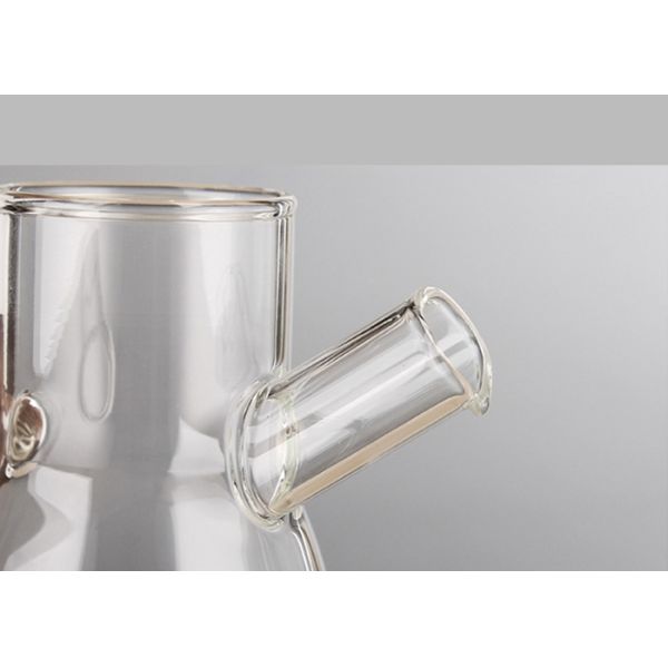 Ясная стеклянная бутылка оливкового масла 650мл с бамбуковой крышкой