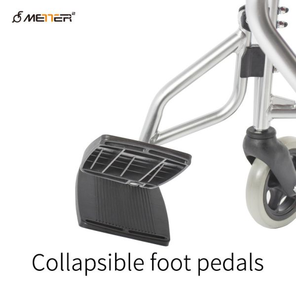 Складывая кресло-коляска алюминиевого пожилого CE облегченная ручная