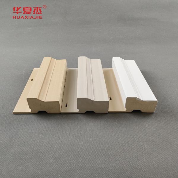 Indoor Wpc Door Frame White Or Wooden Grains Surface Wpc Nail Fin