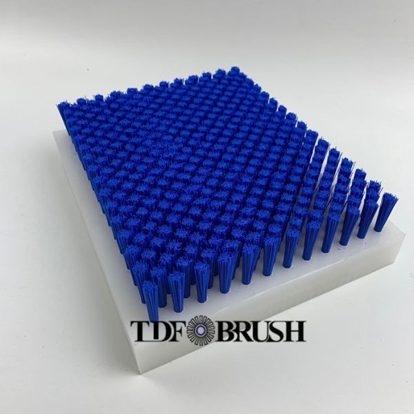 TDF Custom Size Green Nylon Lath Brushes Plate Brushes With PVC Base