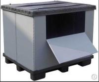 Cajas de plástico plegables impermeables Lavables reciclables Contenedores de almacenamiento plegables