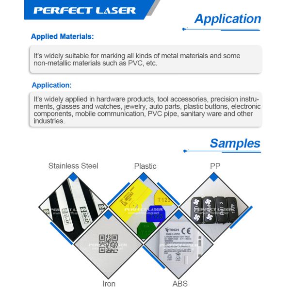 20W Desktop Mini Fiber Laser Marking Engraving Machine For PVC Plastic