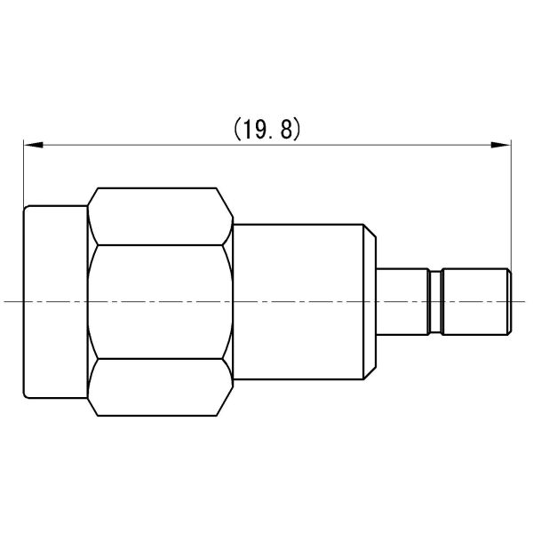 SMA Male to SSMB Male RF Coaxial Adapter – Brass, Gold Plated (SMA(J)-SSMB(J))