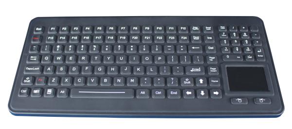 Teclado antimicrobial durável do silicone de 120 chaves com o teclado numérico do touchpad