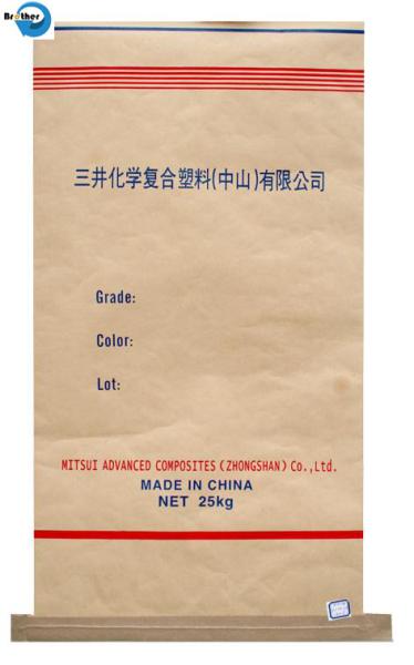 Empty Tile Adhesive Bags 20 Kg 25kg 50kg Logo Print 2 Ply Kraft Paper Laminated PP Woven Valve Cement Bag