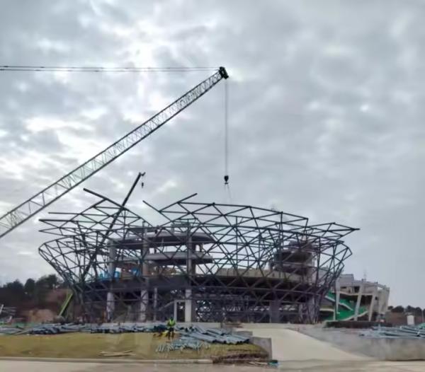 Durable Large Span Steel Structure Building For Culture Sports Center Stadium Basketball Gym Football Stadium Arena