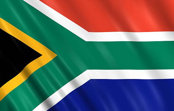 South African Flags Canvas Header Two Brass Grommets Individually Polybag Packing