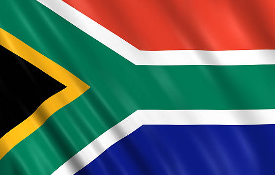 South African Flags Canvas Header Two Brass Grommets Individually Polybag Packing