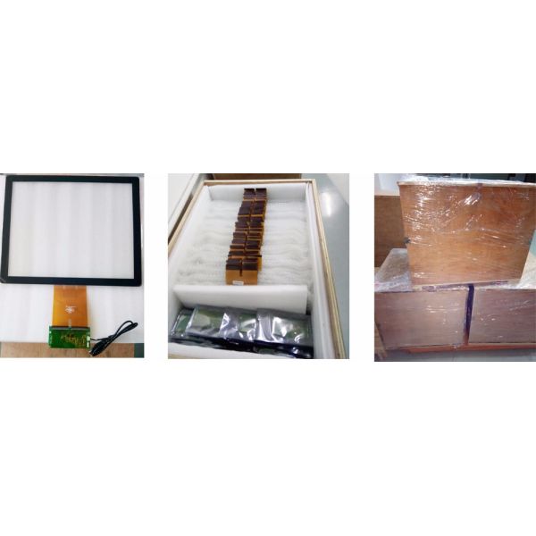 Flexible Capacitive Multi Touch Screen Panel Glass High Transparency For Monitor