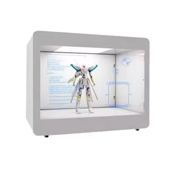 55-inch Interactive Transparent LCD Showcase For Jewelry Watches Cosmetics And Premium Retail.