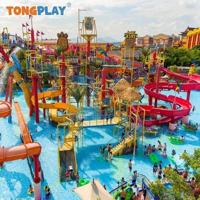 OEM ODM Aquatic Playground Equipment Water Slide Playground & Splash Park