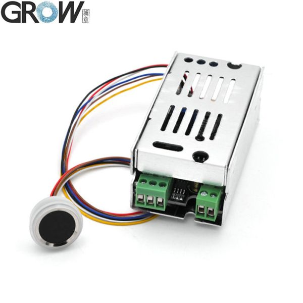 GROW K215-V1.3+R502-F Плата управления доступом по отпечатку пальца с самоблокирующимся релейным выходом DC10-30V + R502-F Водонепроницаемый маленький модуль отпечатков пальцев