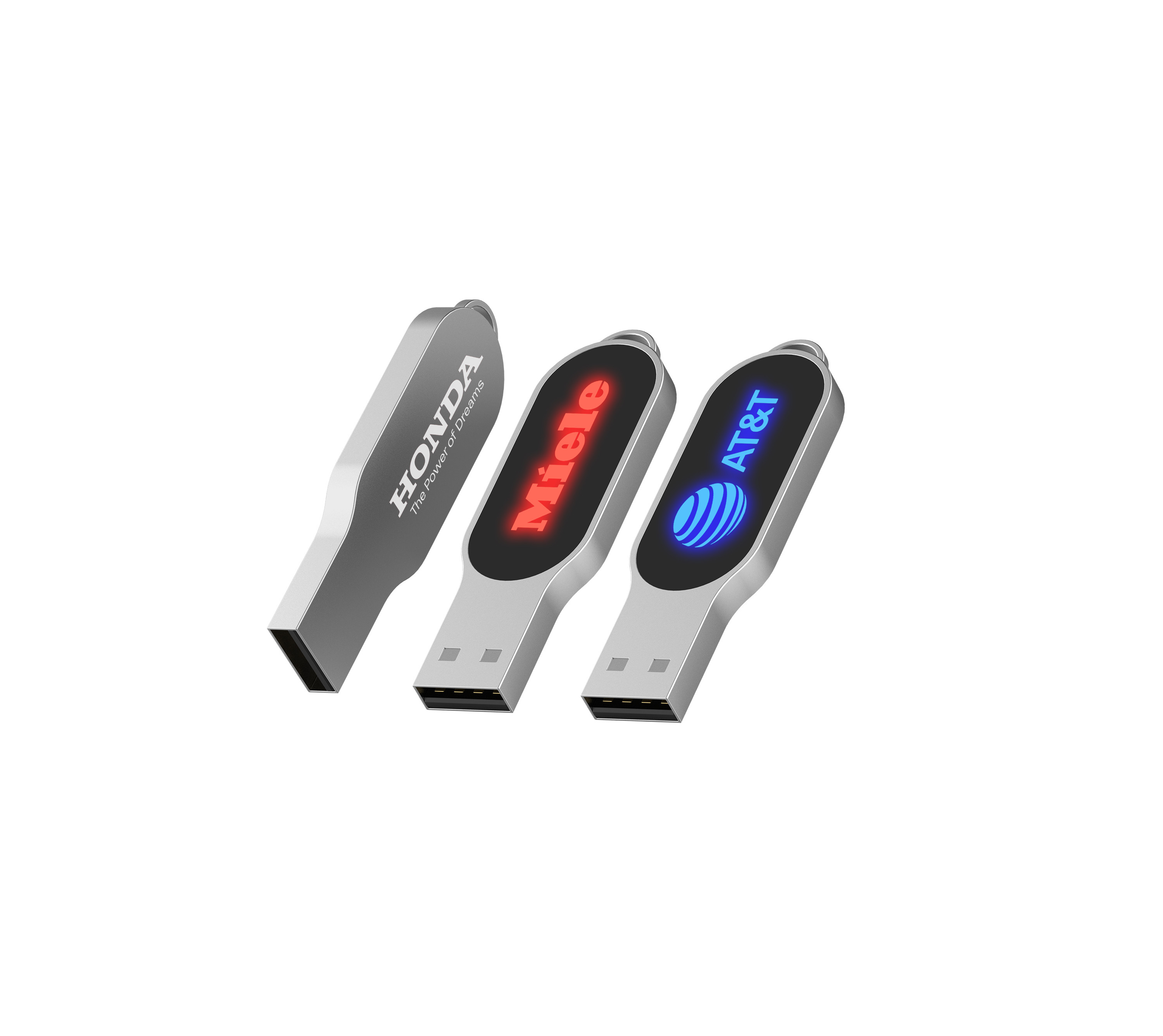 Когда работа света СИД будет сияющий привод 32GB 64GB 128GB USB Кристл