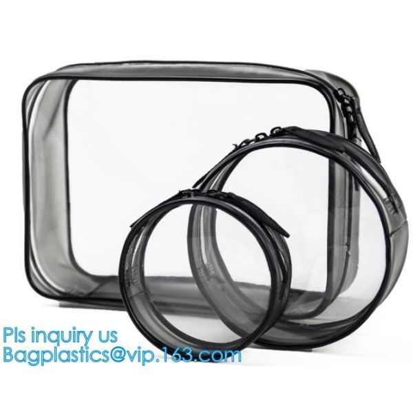 Good Design Fashion Zippered PVC Makeup Bag, holographic makeup bag pvc cosmetic bag, portable funny travel makeup pouch