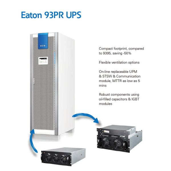 93PR Eaton UPS modular 250KVA 300KVA 400KVA 500KVA 600KVA 800KVA 900KVA 1000KVA 120KVA