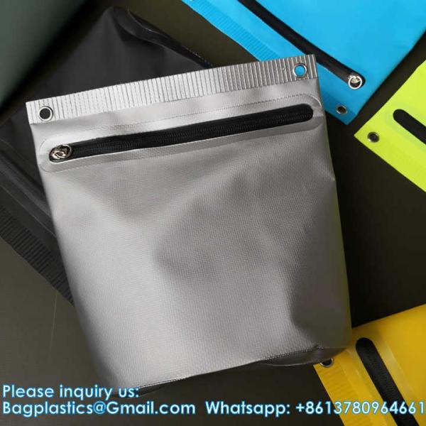 Custom Logo Waterproof Bag PVC Tarpaulin Fishing Bags Washing Bag Made With Welding Process