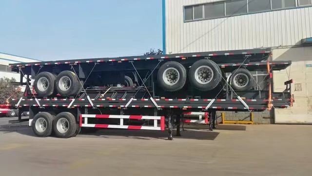Трехоскальный 2/3/4-оскальный контейнерный груз 40тонны 20/40 FT плоскополосное шасси плоскополосное прицеп