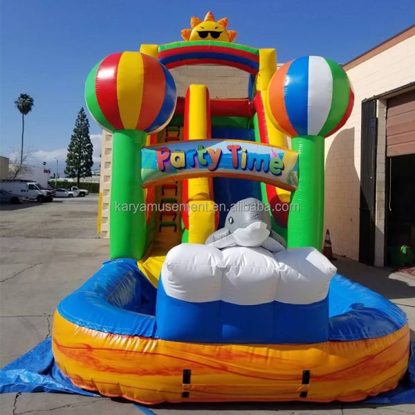 Shipping by Sea Air or Express Enjoy Outdoor Fun with 2024 26ft Commercial PVC Inflatable Rainbow Slide