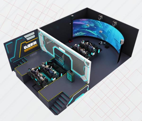 4D 9D Flying Theater Curved Screen Cinema for Theme Parks