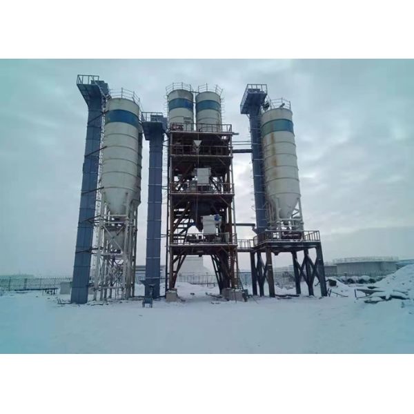 74.5 Kw Automatic Concrete Batching Plant Ready Mix Station Type Dry Mortar Plant