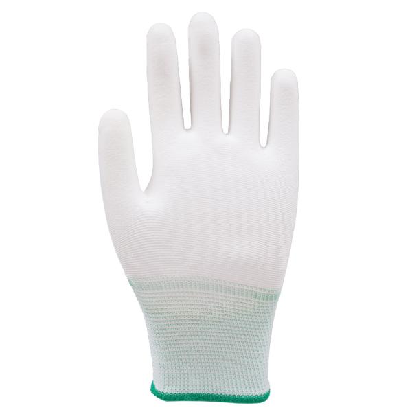 13 Gauge PU Coated Polyester Handling Gloves Breathable Polyester Gloves