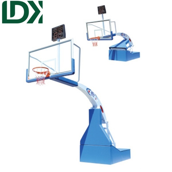 Training 450mm Rim Hydraulic Basketball Hoop Indoor Portable Basketball Net