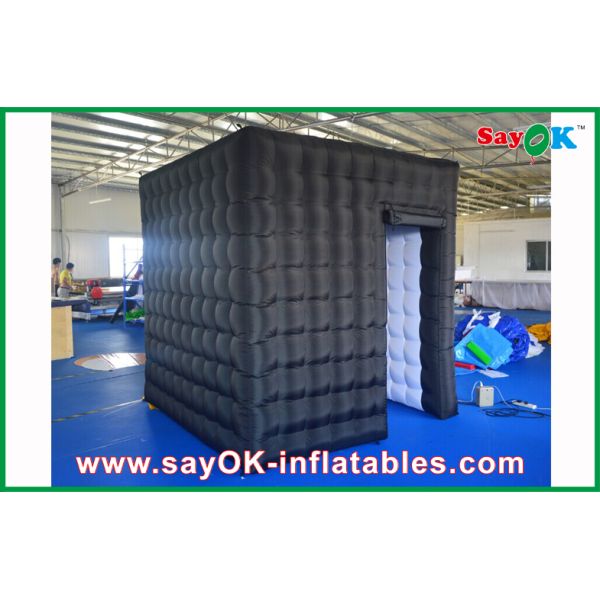 Портативная будочка фото будочки 2.4m фото черная раздувная, будочка изображения света СИД раздувная