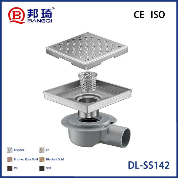 DL-SS142 Drainage de plancher en acier inoxydable européen