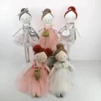Jouets mous de port bourrés en gros de poupée de ballet de peluche de robe de tutu de Toy Lovely Rag Girl Doll