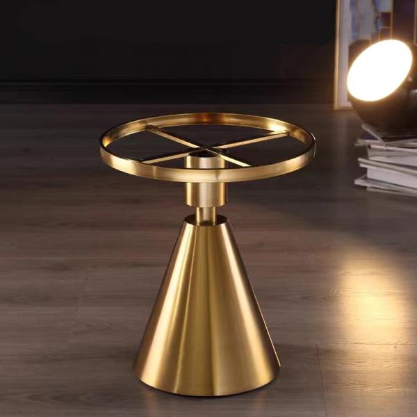 Marble Cone Nordic Coffee Table Accent Elegant Gold Titanium Base
