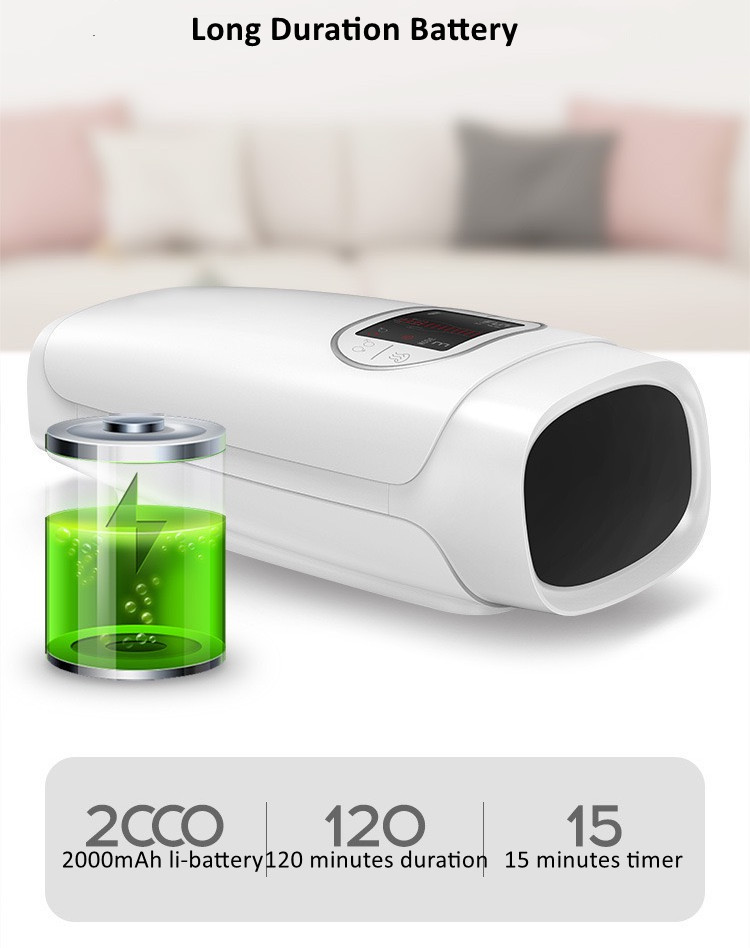 Терапия руки воздушного давления Massager 2200mAh руки горячего обжатия бесшнуровая электрическая