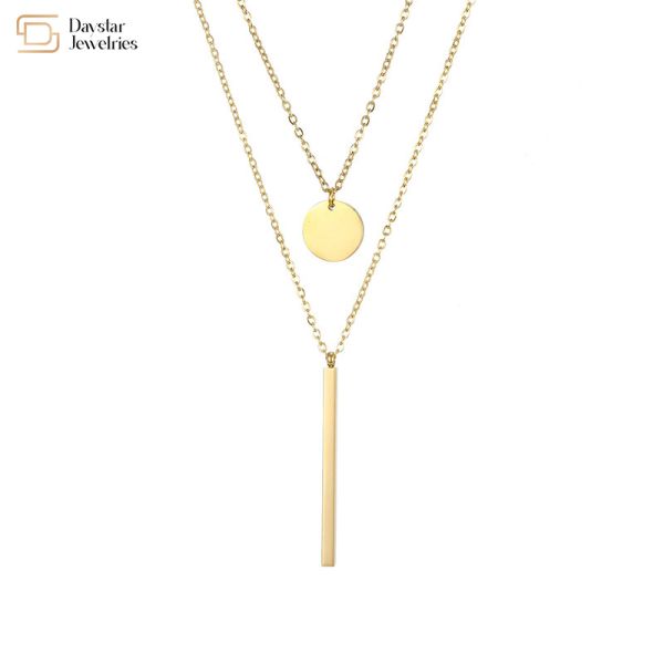 Ожерелье чокера двойного слоя СС, ожерелье цепи ключицы монетки адвокатского сословия привесное