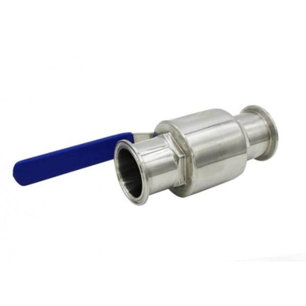 AISI 304 316L Stainless Steel Sanitary Valves Sanitary Tri Clamp Ball Valve With Full Port Ends Manual Type