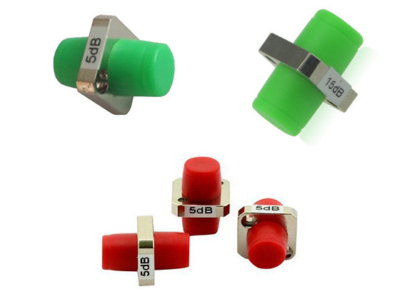 FC APC Single Mode Fiber Optic Attenuator Bulkhead Type High Precision