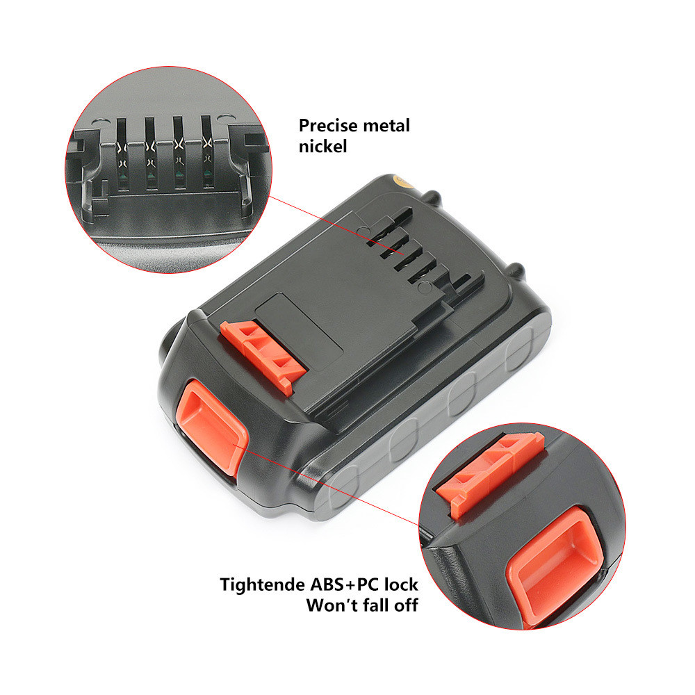 Перезаряжаемые батареи Black & Decker для электроинструментов 20 В 3000 мАч Ли-ионные элементы