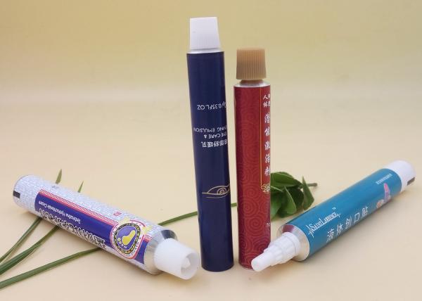 10g Packaging Metal Squeeze Tubes Screw Cap 90 Mm / Custom Length