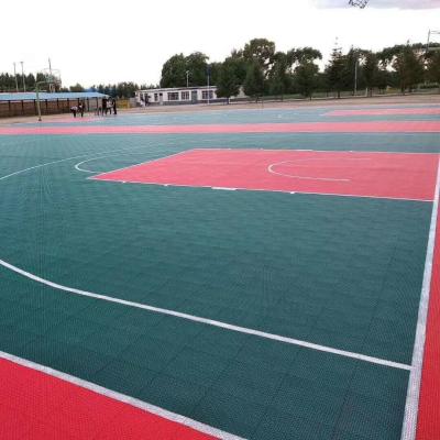 15mm espessura azulejos de PP piso desportivo fácil montagem e desempenho duradouro