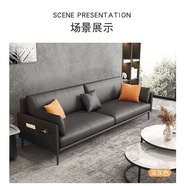 Light Luxury Living Room and Office Sofa Bed Customized Italian Style with Wood Frame