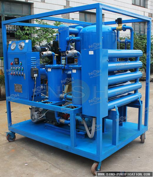 Máquina dobro da purificação de óleo do transformador da fase do vácuo grande caudal