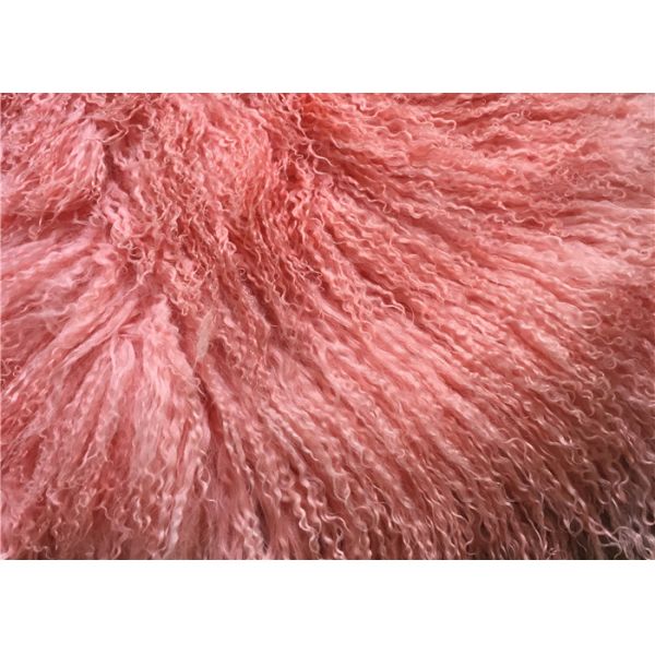 Большой монгольский курчавый реальный половик овчины теплый с длинными шерстями тибетца волос