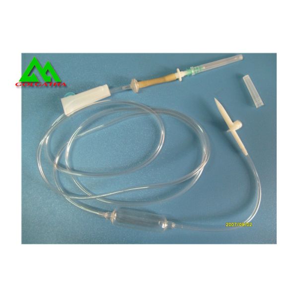 Sterilized Disposable Infusion Set , ISO Standard Medical Infusion Set With Needle