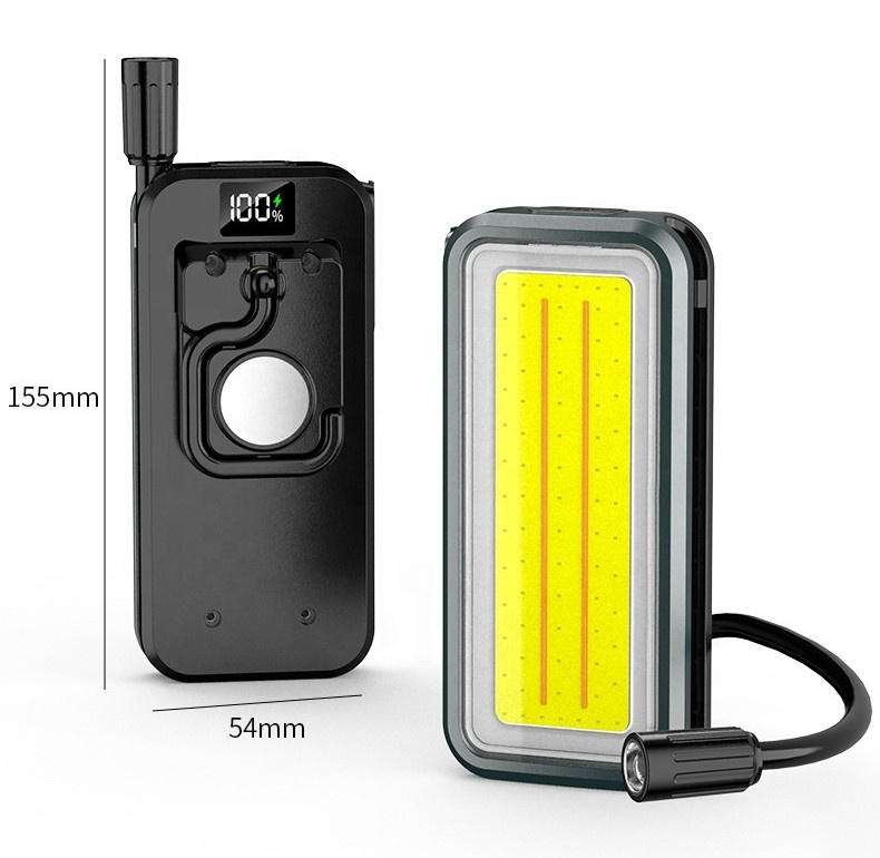 Cross-border Magnetic Bendable LED Working Lamp Auto Repair Repair Lamp Charging Outdoor 360° Bendable Soft Tube Flashlight