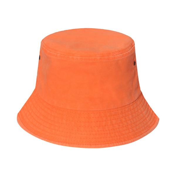 Retro Simple Breathable Fluorescent Cotton Bucket Hat For Women