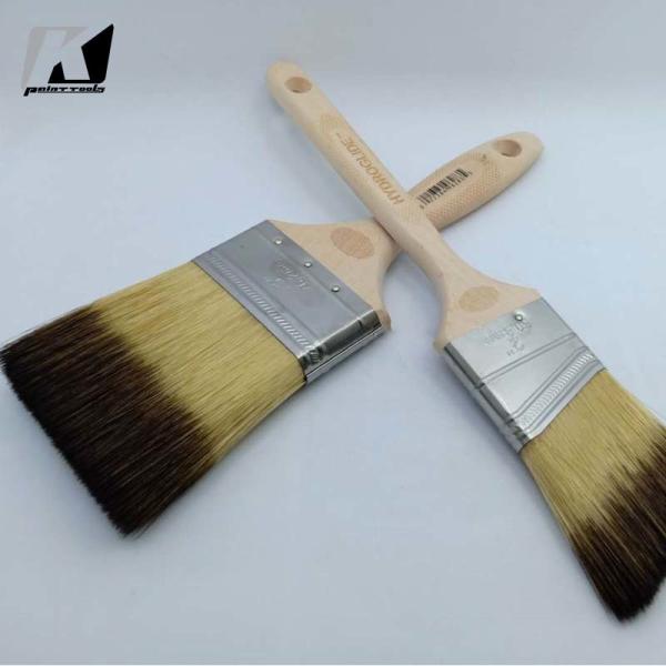 OEM Multiscene Synthetic Fiber Paint Brush , Antiwear Angled Brush For Wall Painting