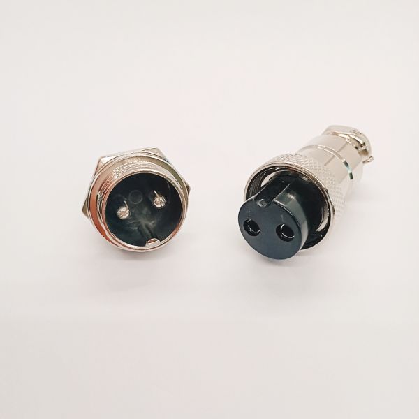 GX20-2 Aviation Plug Locking Connector with Aluminum Alloy Body, 1500V Withstand Voltage and IP65 Protection