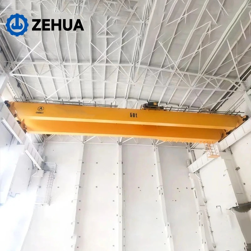 New Design European Type Double Girder Overhead Crane 10/20/50 Ton Lightweight European Double Beam Bridge Crane