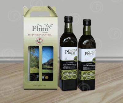 Take-away Corrugated Cardboard Wine Box with Handle in 1,2 and 3 or 4 bottles