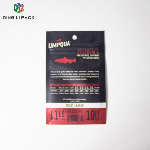 Custom Printed Heat Seal Laminated Plastic Worm Bags Personalized Zipper Bags