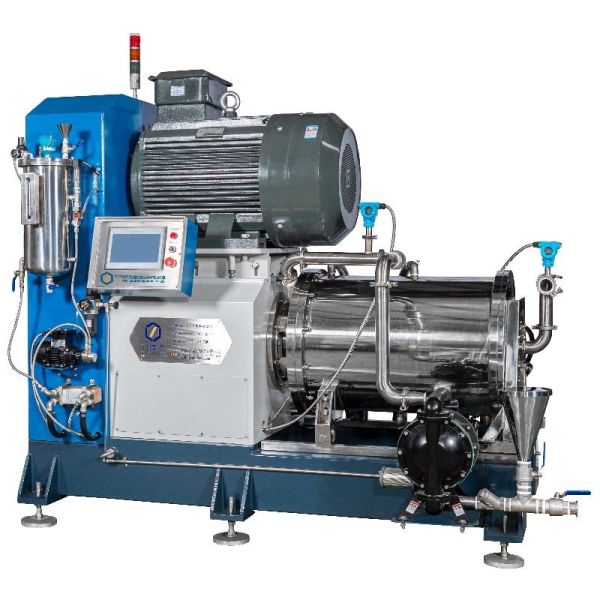 60L Capacity Horizontal Nano Bead Mill / Sand Mill With PU Or Ceramic Material Structure